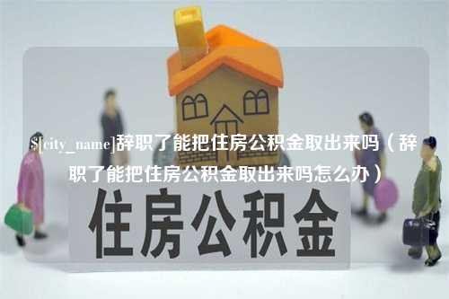 阳春辞职了能把住房公积金取出来吗（辞职了能把住房公积金取出来吗怎么办）